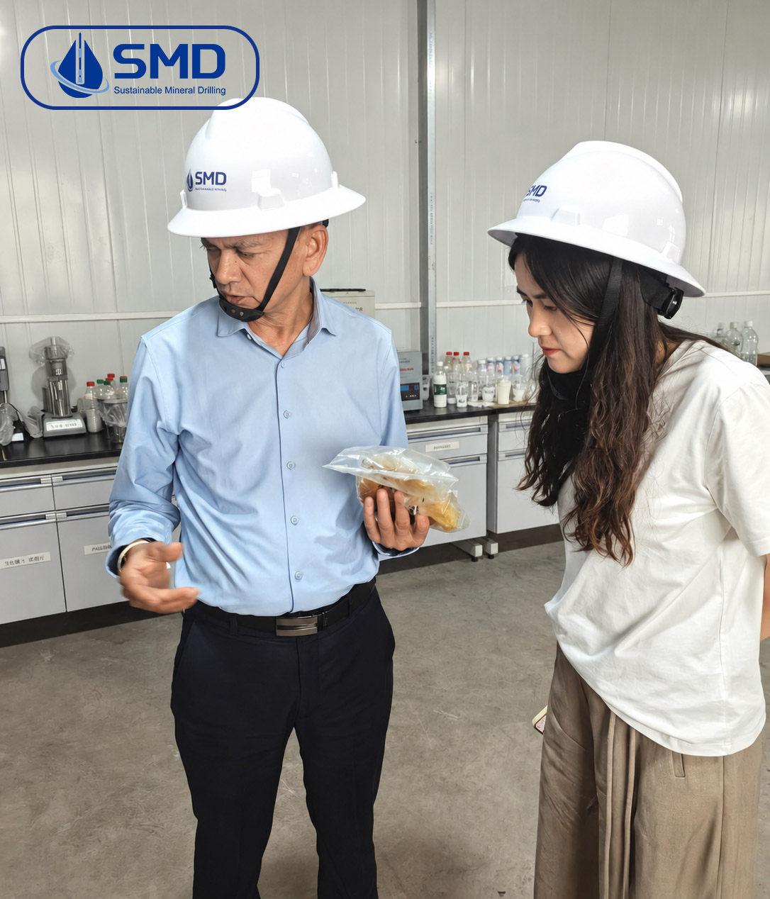 SMD Mining Drilling Fluid Factory Tour and Inventory Inspection.