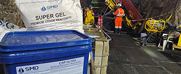 bentonite, powder polymer